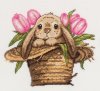 Набор для вышивания KLART "Зайка в шляпе" 15.5 х 17 см 8-517