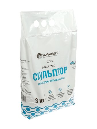 Гипс умный СКУЛЬПТОР SAMARAGIPS скульптурно-литьевая смесь для 3D литья 3 кг SIM-10978918