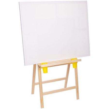 Мольберт напольный Хлопушка ГАММА "Студия" планшет 60 x 60 см высота 120 см съемная полка 2 стакана в комплекте, сосна RE-611191