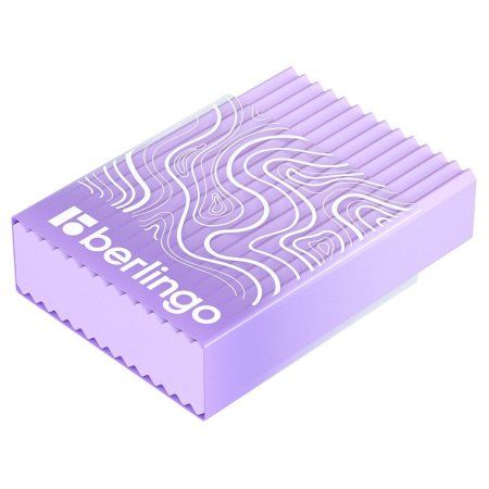 Ластик Berlingo "Gradient" прямоугольный 45 x 32 x 11 мм пластиковый кейс, Eco-Pvc RE-BLc_00840