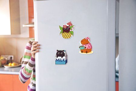 Кристальная (алмазная) мозаика ФРЕЯ магнит "ТропиКот" 9 х 10.5 см ALVM-082