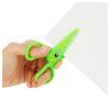 Ножницы детские пластиковые Мульти-Пульти "Приключения Енота, Крокодил" 12 см, зеленый RE-MS_49026