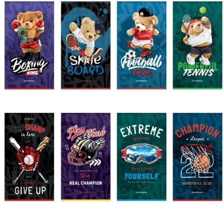 Блокнот A6 32л. ArtSpace "Sport. Mix" на скрепке RE-Б6к32_46869 Блокнот A6 32л. ArtSpace "Sport. Mix" на скрепке RE-Б6к32_46869