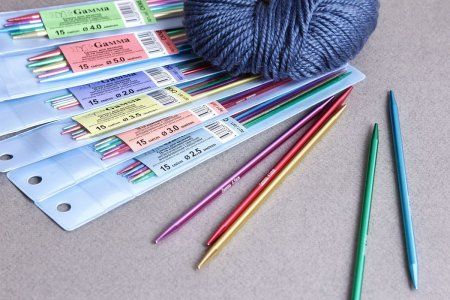 Спицы 5-ти комплектные GAMMA алюминий d 3.0 мм 15 см цветные CKN5-30