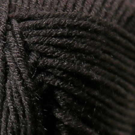 Пряжа Камтекс КТ "Детская забава" 80% акрил, 20% микрофибра 1 x 50 г 140 м 003 черный KAM-ZABAV-003