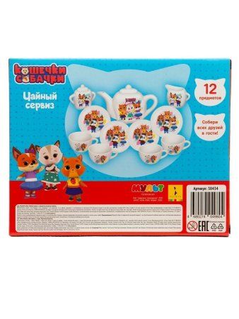 Кошечки-Собачки. Чайный сервиз, 12 предметов ROS-38434
