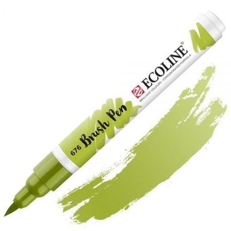Маркер акварельный ECOLINE кисть №676 Зеленый луг MP11506760