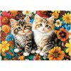 Пазл ТРИ СОВЫ 260 "Котята в цветах" RE-ПК260_64419