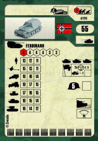Сборная модель: Немецкая САУ Фердинанд, З-6195