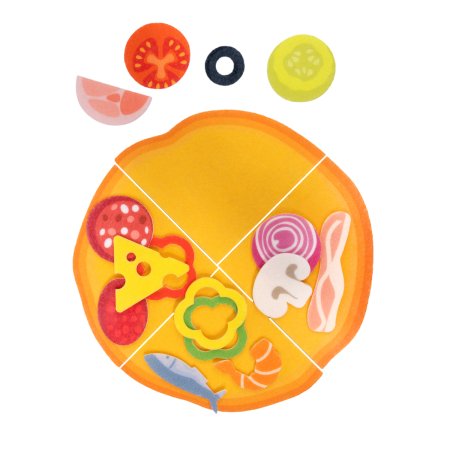 Игровой набор из фетра "Поварята. Готовим пиццу" KOR-04788