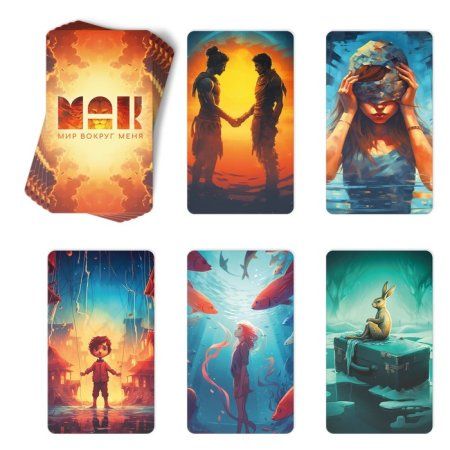 Метафорические ассоциативные карты "Мир вокруг меня" 50 карт (7 x 12 см), 16+ SIM-9817141 Метафорические ассоциативные карты "Мир вокруг меня" 50 карт (7 x 12 см), 16+ SIM-9817141