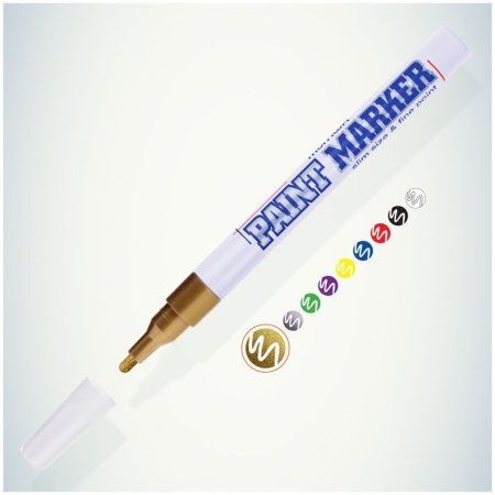 Маркер-краска MunHwa "Slim" 2 мм, нитро-основа, золото RE-SPM-07