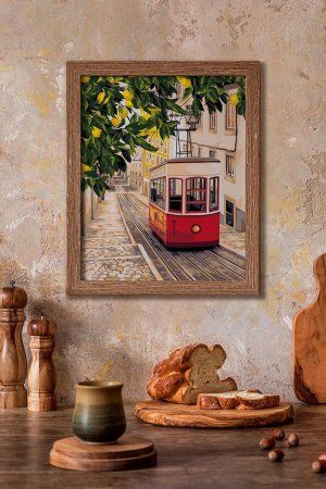 Набор для раскрашивания по номерам (холст на подрамнике) ФРЕЯ 50 х 40 см "Трамвай в лето" PNB/PL-230