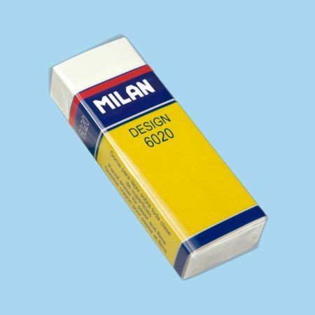 Ластик прямоугольный MILAN "6020" Design 61 x 21 x 11 мм, пластик, карт.держатель, инд.уп ML-CPM6020 Ластик прямоугольный MILAN "6020" Design 61 x 21 x 11 мм, пластик, карт.держатель, инд.уп ML-CPM6020