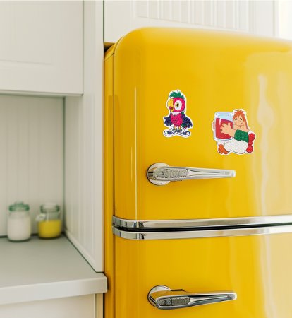 Кристальная (алмазная) мозаика ФРЕЯ магнит "Карлсон" 10 х 10 см CMF-ALVM-097