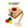 Стучалка ТРИ СОВЫ "Светофор" дерево, 3 шара, молоток RE-СТ00009