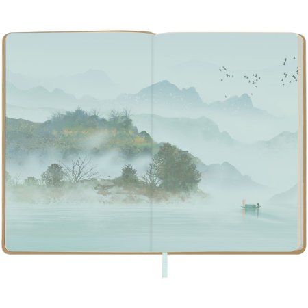 Записная книжка А5 80л. Greenwich Line "Sakura. Wise beauty" ЛАЙТ, кожзам, с резинкой, тиснение фольгой, блок в линию RE-NA5_51394