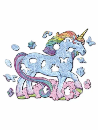 Деревянный пазл "Сказочный Единорог" МДФ UD-HD20036