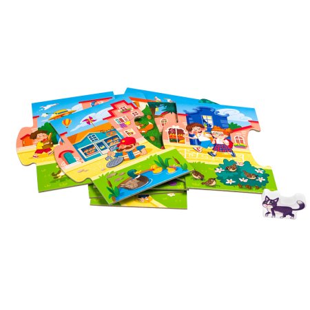 Развивающий пазл Step Puzzle "Story puzzle. Город" STP-80480