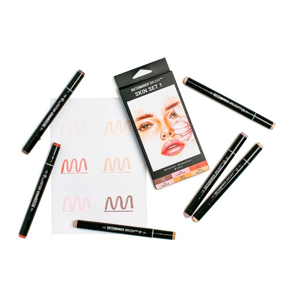 Набор маркеров SKETCHMARKER Brush Skin 1 6 шт MPSMB-6SKIN1