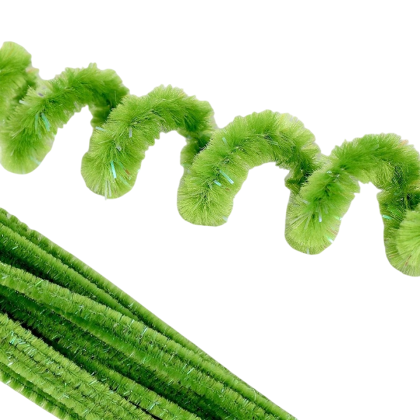 Проволока синельная 0.6 x 30 см 50 шт зелёная с люрексом SIM-10649443 Проволока синельная 0.6 x 30 см 50 шт зелёная с люрексом SIM-10649443