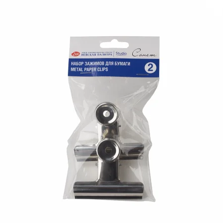 Набор зажимов для бумаги СОНЕТ металл, 75 мм, 2 штуки NP-2421292165