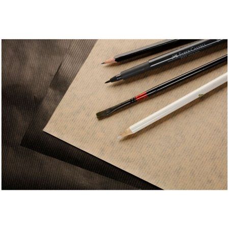 Скетчбук CLAIREFONTAINE Kraft 90 г/м2 A4 60 л, склейка, коричневые и черные листы RH-975818C