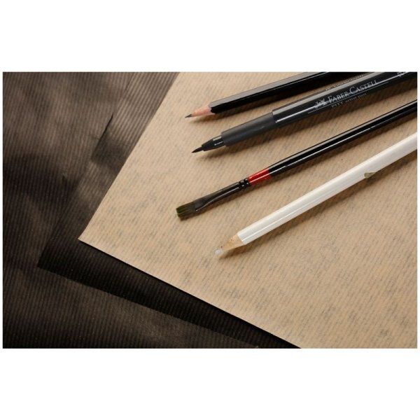 Скетчбук CLAIREFONTAINE Kraft 90 г/м2 A4 60 л, склейка, коричневые и черные листы RH-975818C