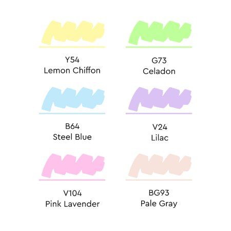 Набор маркеров SKETCHMARKER Pastel 6 шт + коробка MPSM-6PAST Набор маркеров SKETCHMARKER Pastel 6 шт + коробка MPSM-6PAST