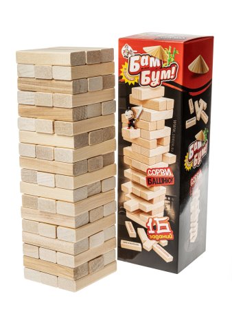 Настольная игра: Падающая башня "Бам-бум" KOR-01741