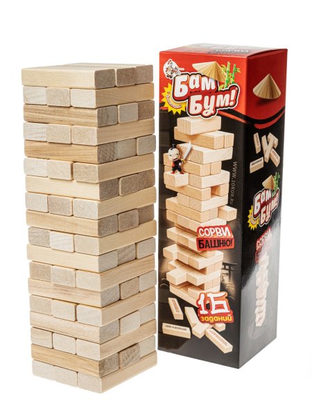 Настольная игра: Падающая башня "Бам-бум" KOR-01741