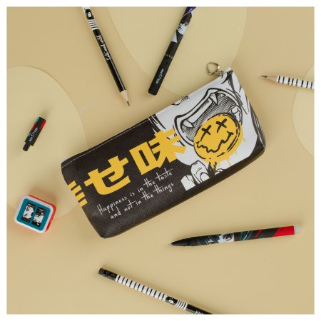 Пенал мягкий MESHU "Smile" 200 x 85 x 30 мм, искусственная кожа RE-MS_57816