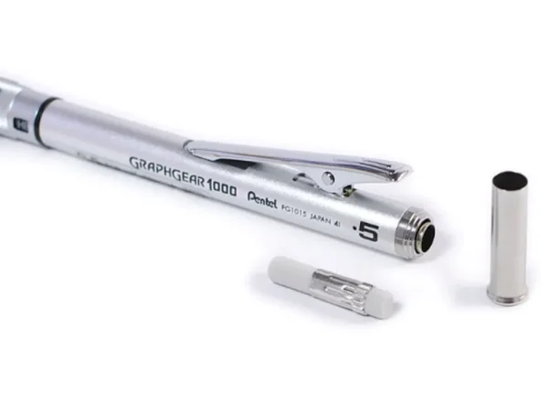 Карандаш PENTEL Graphgear 1000 автоматический профессиональный 0.5 мм, металлический корпус PG1015-A