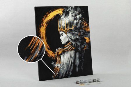 Набор для раскрашивания по номерам (с краской-металлик) ФРЕЯ 50 х 40 см "Древние чары" PNB/PLZ-132