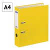 Папка-регистратор A4 OfficeSpace 70 мм, бумвинил, с карманом на корешке, желтая RE-270117