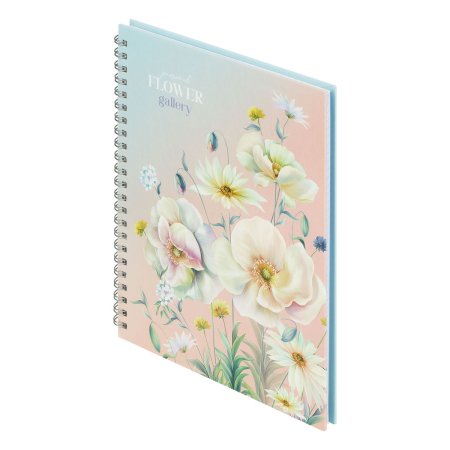 Тетрадь 80л. A5 клетка на гребне BG "Flower gallery" глянцевая ламинация, твердая обложка RE-ТТ5гр80_лг_12753 Тетрадь 80л. A5 клетка на гребне BG "Flower gallery" глянцевая ламинация, твердая обложка RE-ТТ5гр80_лг_12753