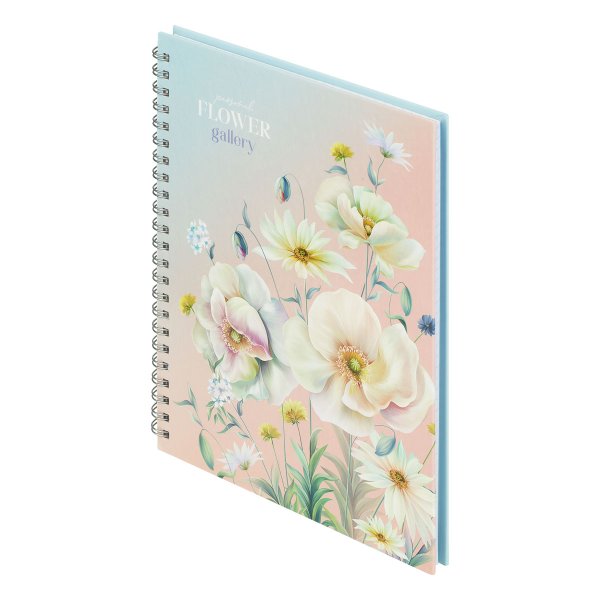 Тетрадь 80л. A5 клетка на гребне BG "Flower gallery" глянцевая ламинация, твердая обложка RE-ТТ5гр80_лг_12753 Тетрадь 80л. A5 клетка на гребне BG "Flower gallery" глянцевая ламинация, твердая обложка RE-ТТ5гр80_лг_12753