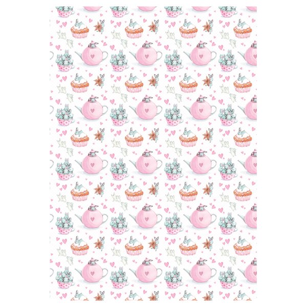 Упаковочная бумага глянцевая MESHU "Tenderness" 1л. 70 x 100 см 80 г/м2, ассорти, 5 дизайнов RE-MS_62804