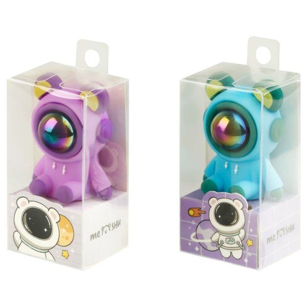 Точилка пластиковая MESHU "Cute Bear" 1 отверстие, ассорти RE-MS_56006