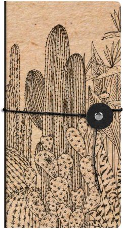 Блокнот CLAIREFONTAINE Le Cerisier 9 x 15 см 90 г/м2 40 л, без линовки, на завязке, ассорти RH-116043C