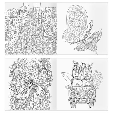 Раскраска для взрослых 228 x 228 мм ТРИ СОВЫ "Антистресс-терапия. Удивительный мир" 64 стр., склейка RE-Pск64_63514