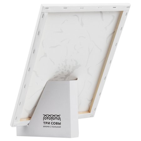 Картина по номерам на холсте с глиттером ТРИ СОВЫ "Серебро на цветке" 30 x 40 см с акриловыми красками и кистями RE-КХг3040_57052