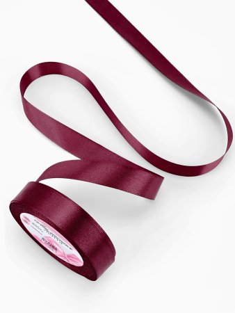 Лента атласная 20 мм x 23 ± 1 м, №165 бордовый SIM-1218298