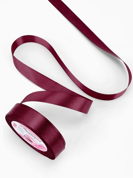 Лента атласная 20 мм x 23 ± 1 м, №165 бордовый SIM-1218298