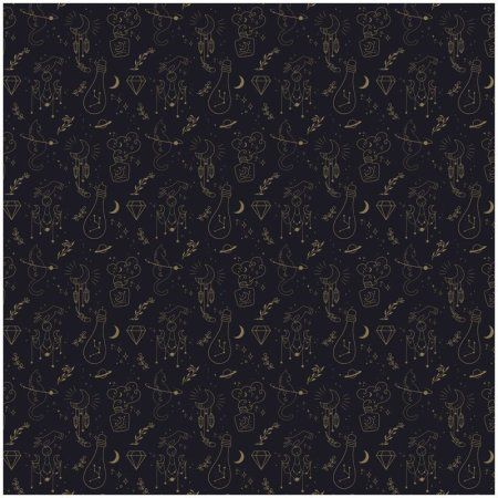 Упаковочная бумага глянцевая MESHU "School Of Wizardry" 1л. 70 x 100 см 90 г/м2 RE-М100_41097