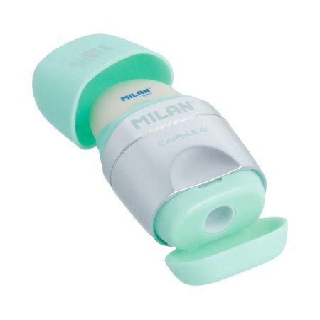 Ластик-точилка MILAN Capsule Silver, контейнер ассорти ML-4714112