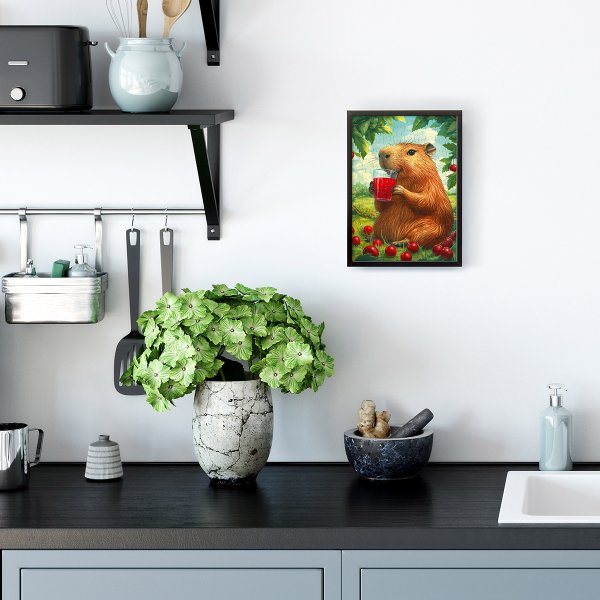 Пазл 120 элементов ФРЕЯ "Капибара в вишневом саду" PZL-120/02