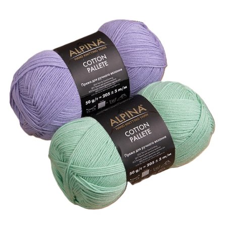 Пряжа ALPINA Cotton Pallete 50% хлопок, 50% акрил 1 х 50 г 205 ± 5 м