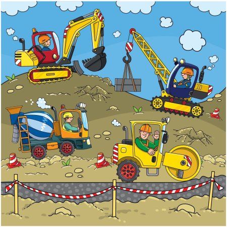 Пазл ТРИ СОВЫ 64 "Стройка" RE-ПК64_54537