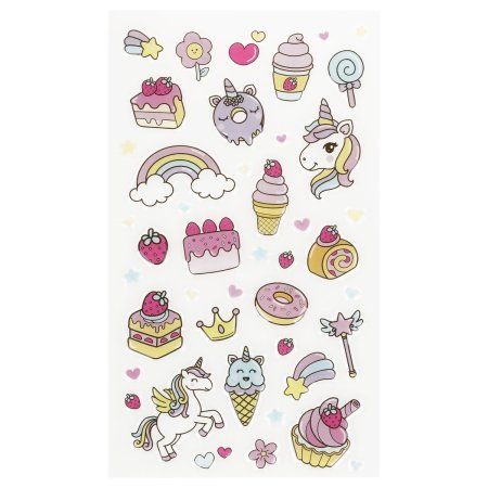 Наклейки гелевые Мульти-Пульти "Сластена" 22 x 10 см, пакет, европодвес RE-PS_59279